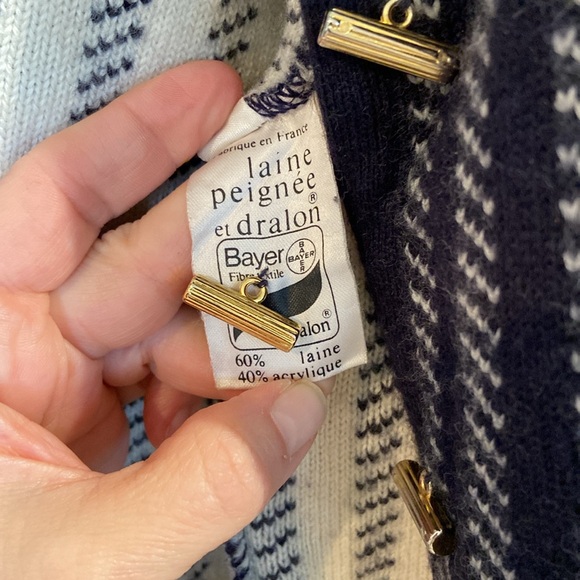 ♥️ HOST PICK ♥️ DEVERNOUS PARIS wool blend navy ladyjacket M - Picture 9 of 14